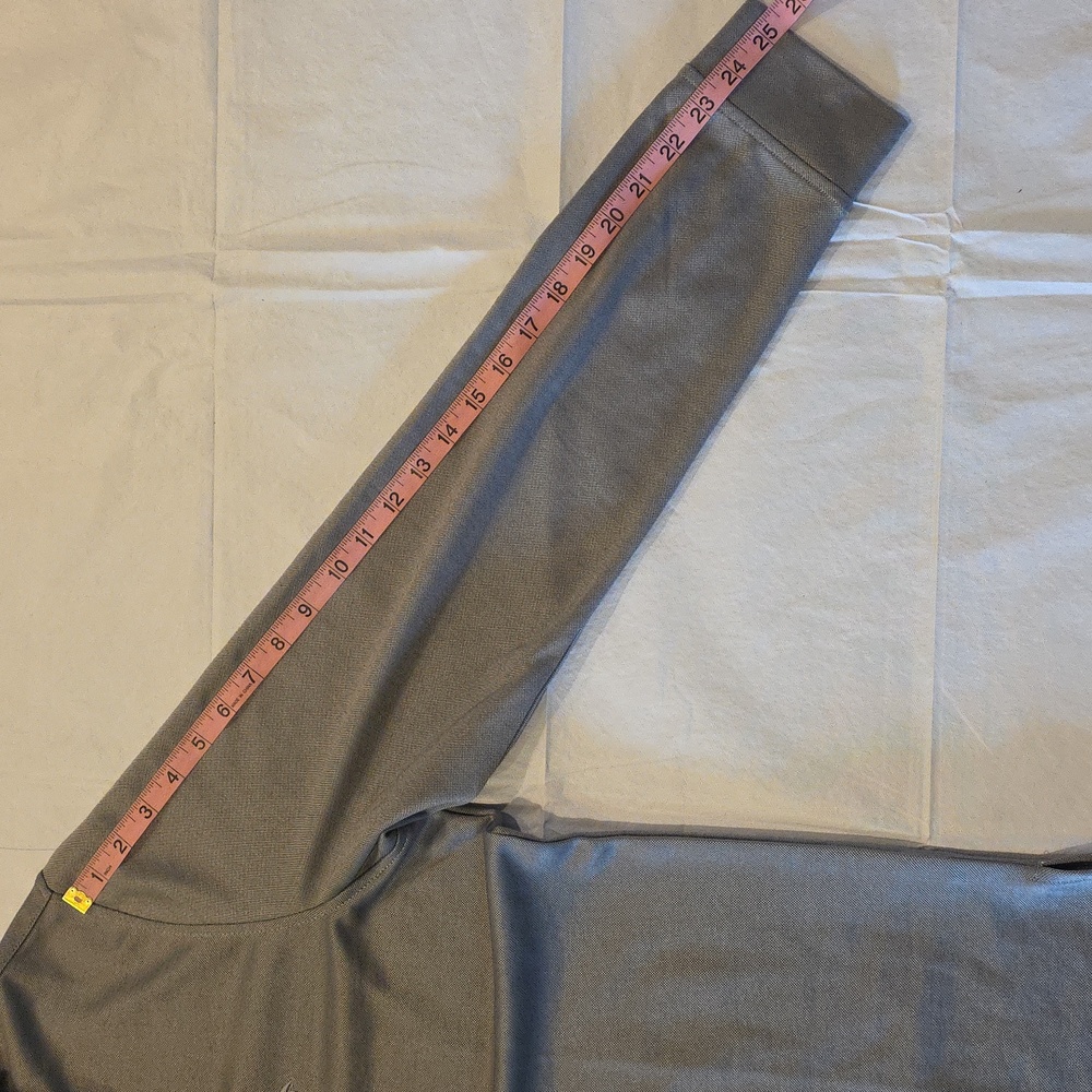 Tailorbyrd NWT Men's Gray Performance‎ Long Sleeve Modal Polo Shirt XL - Picture 12 of 13